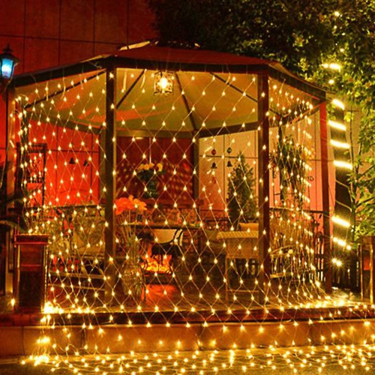 Cortina de Luzes para Rede de Pesca 4x6m com 672 LEDs à Prova de Água, Luzes de Fada para Casamento, Festa, Decoração de Feriados, 220V, Ficha UE