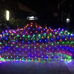 Cortina de Luzes para Rede de Pesca 4x6m com 672 LEDs à Prova de Água, Luzes de Fada para Casamento, Festa, Decoração de Feriados, 220V, Ficha UE