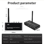Receptor e Transmissor Bluetooth 5.0 Digital 3 em 1 ZS-SGD09 de Digital para Analógico