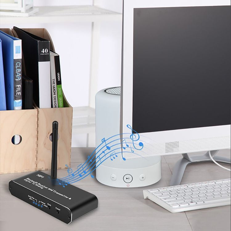Receptor e Transmissor Bluetooth 5.0 Digital 3 em 1 ZS-SGD09 de Digital para Analógico