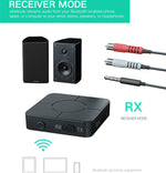 KN326 Receptor e transmissor de áudio Bluetooth 5.0 adaptador Bluetooth dois em um para chamadas mãos-livres