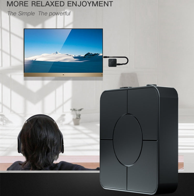 KN326 Receptor e transmissor de áudio Bluetooth 5.0 adaptador Bluetooth dois em um para chamadas mãos-livres