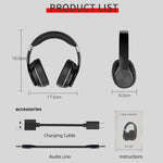 Auriculares Bluetooth 5.0 dobráveis VJ320, com suporte para cartão TF e microfone, VJ320 preto, VJ320 azul, VJ320 vermelho, VJ320 branco