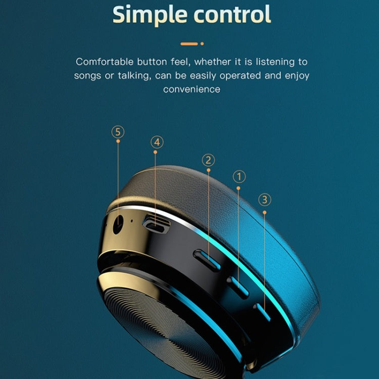 Auriculares Bluetooth 5.0 dobráveis VJ320, com suporte para cartão TF e microfone, VJ320 preto, VJ320 azul, VJ320 vermelho, VJ320 branco