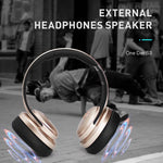 Auricular e altifalante portátil OneDer S3 2 em 1, Bluetooth sem fios, cancelamento de ruído, estéreo over-ear