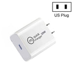 Carregador de viagem SDC-20W PD 20W com interface USB-C / Type-C única, ficha UE, ficha US, ficha UK