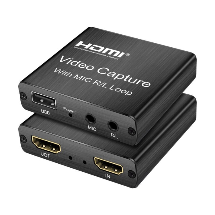 Placa de Captura de Vídeo HDMI HD 1080P 4K, HDMI para Caixa de Captura de Vídeo USB 2.0