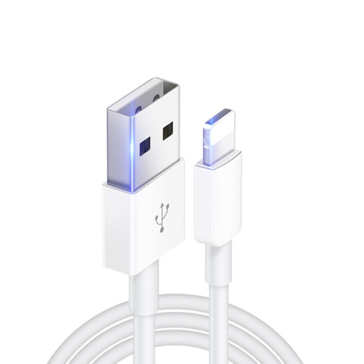 XJ-017 Cabo de Dados de Carregamento Rápido USB Macho para 8 Pinos Macho 3A, Comprimento: 1m, 1m
