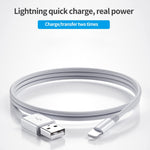 XJ-017 Cabo de Dados de Carregamento Rápido USB Macho para 8 Pinos Macho 3A, Comprimento: 1m, 1m
