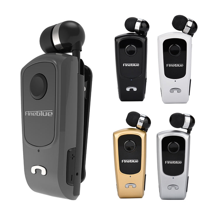 Auricular Bluetooth Antifurto com Cabo Retrátil F920 CSR4.1, Lembrete de Vibração de Chamadas, Preto, Branco, Dourado, Prateado, Cinzento