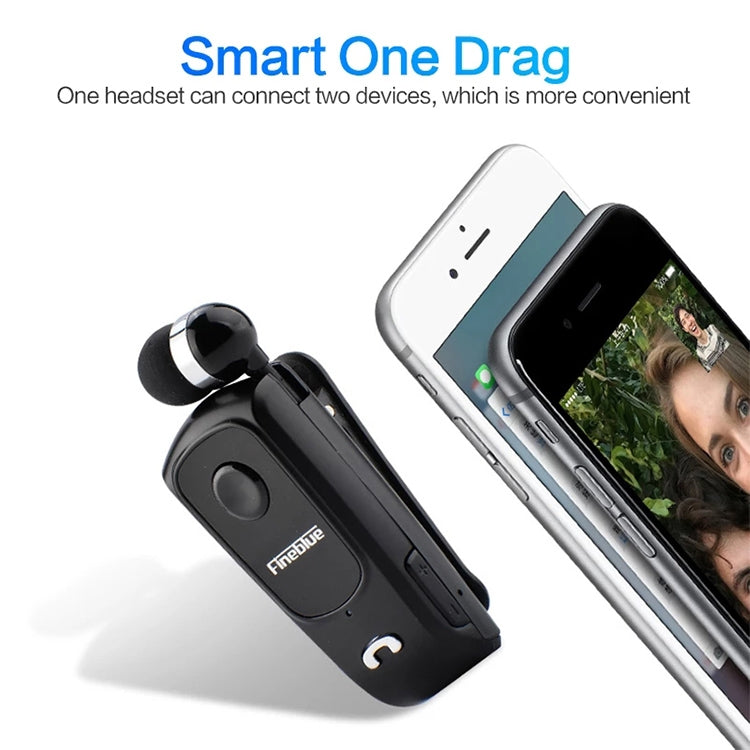 Auricular Bluetooth Antifurto com Cabo Retrátil F920 CSR4.1, Lembrete de Vibração de Chamadas, Preto, Branco, Dourado, Prateado, Cinzento