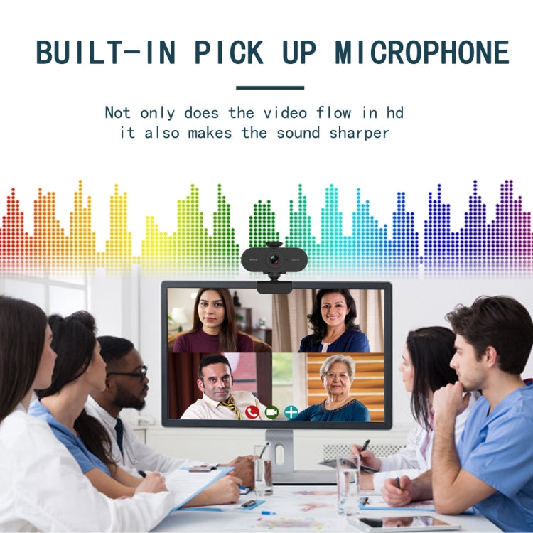 B1 Webcam HD 1080P de 4 Milhões de Pixels com Resolução 2K, Rotação de 360 Graus, com Microfone e Tripé