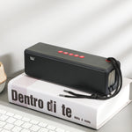 T&G TG271 Altifalante Subwoofer Bluetooth TWS com Corda Trançada, Suporta USB/AUX/Cartão TF/FM