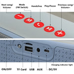 T&G TG271 Altifalante Subwoofer Bluetooth TWS com Corda Trançada, Suporta USB/AUX/Cartão TF/FM