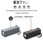 T&G TG271 Altifalante Subwoofer Bluetooth TWS com Corda Trançada, Suporta USB/AUX/Cartão TF/FM