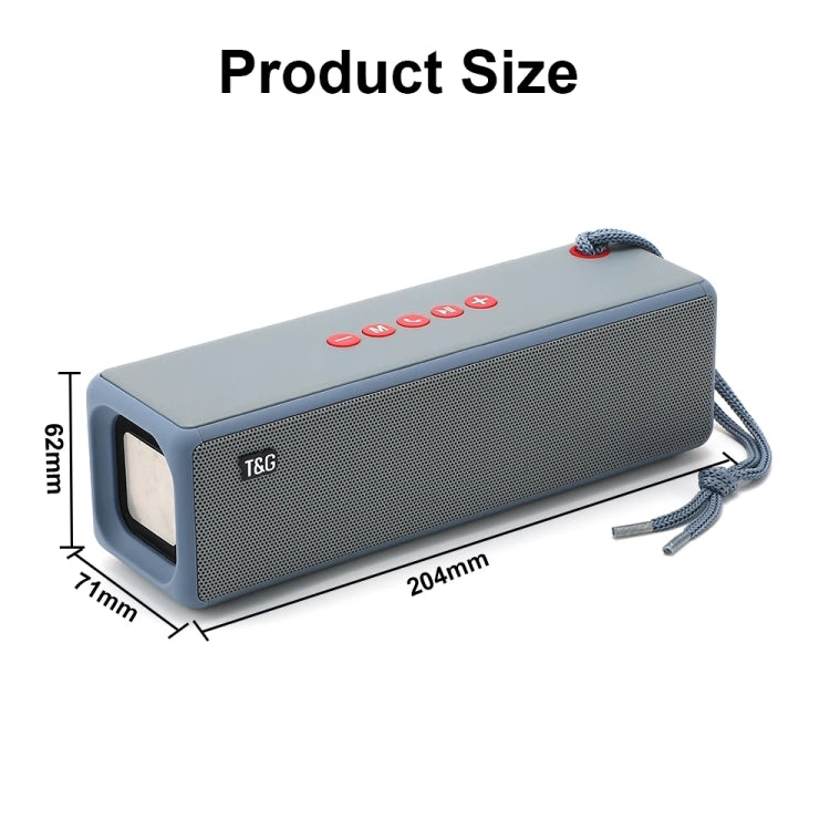 T&G TG271 Altifalante Subwoofer Bluetooth TWS com Corda Trançada, Suporta USB/AUX/Cartão TF/FM