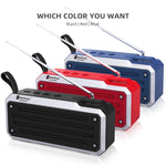 Coluna Bluetooth Estéreo Portátil TWS NewRixing NR4018FM Suporta Cartão TF / FM / AUX 3,5mm / U Disk / Chamadas Mãos Livres