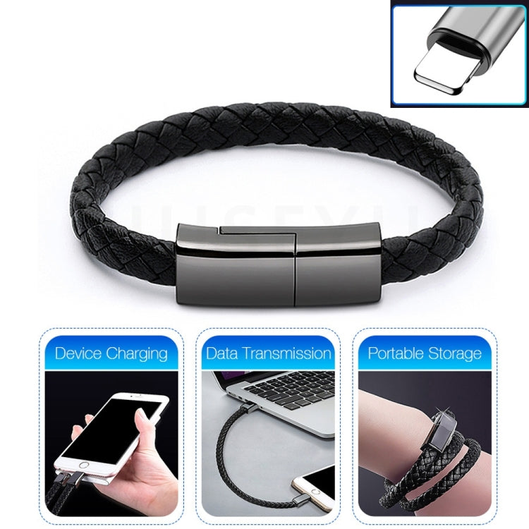 XJ-28 Cabo de Dados Criativo Pulseira USB 2.4A para 8 Pinos, Comprimento do Cabo: 22,5cm, XJ-28 8 Pinos, 22,5cm 8 Pinos