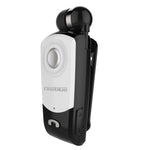 Auricular Bluetooth Antifurto com Cabo Retrátil F960 CSR4.1, Lembrete de Vibração de Chamadas, Preto, Branco, Prateado