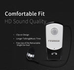 Auricular Bluetooth Antifurto com Cabo Retrátil F960 CSR4.1, Lembrete de Vibração de Chamadas, Preto, Branco, Prateado