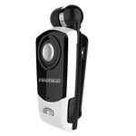 Auricular Bluetooth Antifurto com Cabo Retrátil F960 CSR4.1, Lembrete de Vibração de Chamadas, Preto, Branco, Prateado