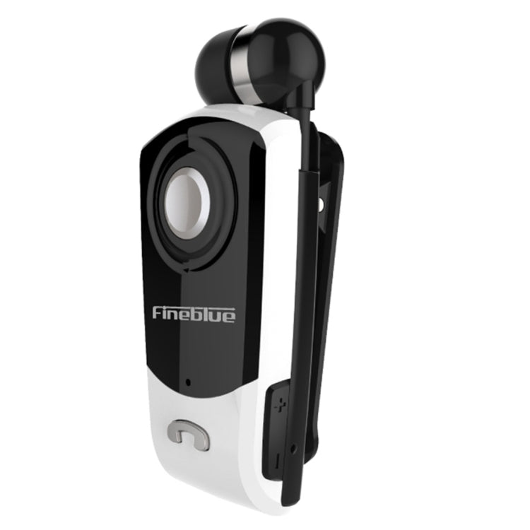 Auricular Bluetooth Antifurto com Cabo Retrátil F960 CSR4.1, Lembrete de Vibração de Chamadas, Preto, Branco, Prateado