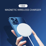 XJ-31 Conjunto de Carregador Sem Fios Magnético 2 em 1 15W + Carregador de Viagem PD 20W USB-C / Type-C para Série iPhone 12, Plugue UE, Plugue EUA, Plugue Reino Unido