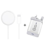 XJ-31 Conjunto de Carregador Sem Fios Magnético 2 em 1 15W + Carregador de Viagem PD 20W USB-C / Type-C para Série iPhone 12, Plugue UE, Plugue EUA, Plugue Reino Unido