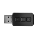 RT02 Adaptador de áudio USB Bluetooth Recebe e transmite Bluetooth 5.0 dois em um Conversa mãos-livres Receptor Bluetooth para carro