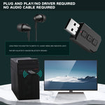 RT02 Adaptador de áudio USB Bluetooth Recebe e transmite Bluetooth 5.0 dois em um Conversa mãos-livres Receptor Bluetooth para carro