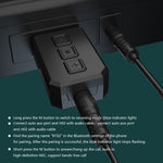 RT02 Adaptador de áudio USB Bluetooth Recebe e transmite Bluetooth 5.0 dois em um Conversa mãos-livres Receptor Bluetooth para carro
