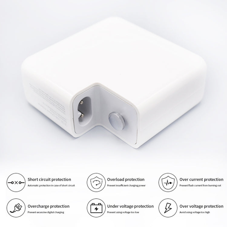 PD-96W Adaptador de Energia PD USB-C / Tipo-C 96W para Portátil MacBook Pro 16 polegadas (A2141), Ficha UE, Ficha EUA, Ficha Reino Unido, Ficha AU