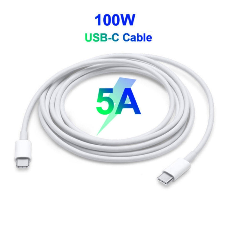 PD-96W Adaptador PD USB-C / Tipo-C 96W para Portátil + Cabo de Carregamento Rápido USB-C / Tipo-C para USB-C / Tipo-C 5A 2m para MacBook Pro, Ficha UE, Ficha EUA, Ficha Reino Unido