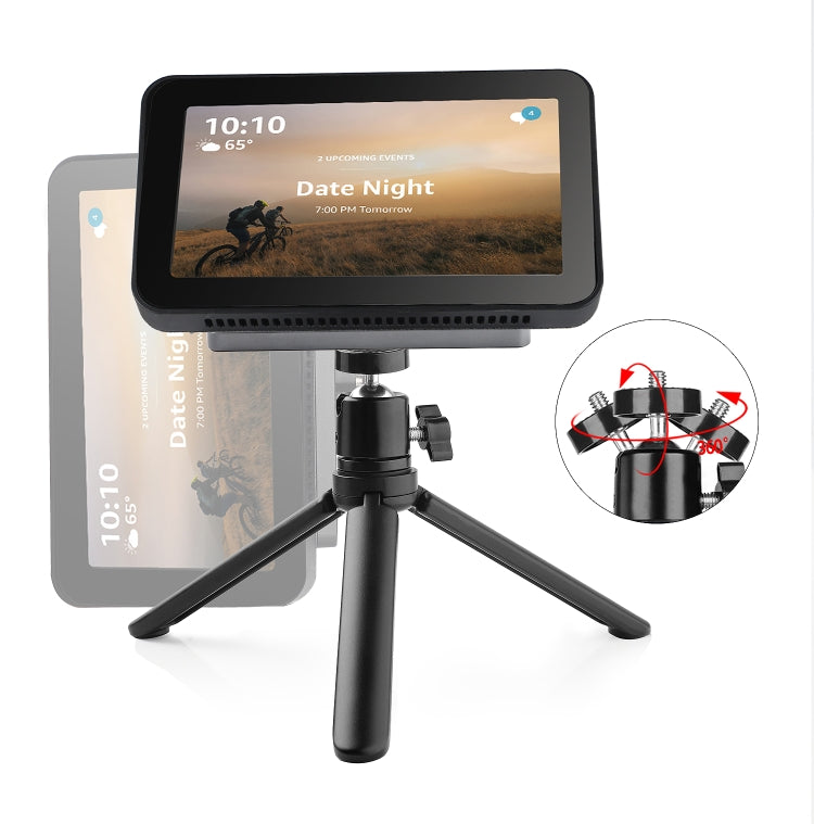 Para Coluna Inteligente com Ecrã Echo Show 8 com Suporte Giratório Ajustável Magnético 360 Graus, Para Echo Show 8
