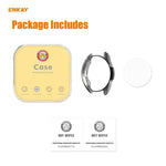 For Samsung Galaxy Watch 3 41mm 2 in 1 ENKAY Hat-Prince Electroplate Soft TPU Case + 0.2mm 9H 2.15D Curved Edge Tempered Glass Film