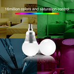 FUT013 Lâmpada LED 5W E14 RGB + CCT AC100~240v 2.4g WiFi Controlo Remoto Dimerizável