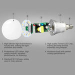 FUT013 Lâmpada LED 5W E14 RGB + CCT AC100~240v 2.4g WiFi Controlo Remoto Dimerizável