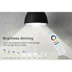 FUT012 Lâmpada LED E27 9W RGB + CCT 100V-240V Cor Completa Controlo Remoto Lâmpada Inteligente WiFi 2.4G Sem Fios