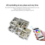 FUT012 Lâmpada LED E27 9W RGB + CCT 100V-240V Cor Completa Controlo Remoto Lâmpada Inteligente WiFi 2.4G Sem Fios