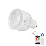 FUT107 GU10 Lâmpada LED 6W Dupla Branco CCT Holofote para Quarto e Sala de Estar