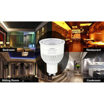 FUT107 GU10 Lâmpada LED 6W Dupla Branco CCT Holofote para Quarto e Sala de Estar