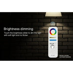 FUT105 Lâmpada LED 12W RGB + CCT E27 Luz Interior 2.4G Controlo Remoto APP para Smartphone Quarto Sala AC100~240V