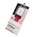 LZ-023 Carregador de Viagem USB Portátil 18W QC3.0 + Cabo de Dados USB para Type-C 3A, Plugue US, Cabo de Dados Type-C, Plugue US