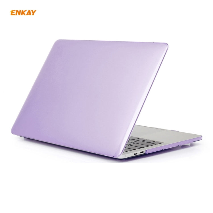 ENKAY 3 em 1 capa protetora cristal para portátil + película de teclado TPU versão UE + conjunto de tampas anti-poeira para MacBook Pro 13,3 polegadas A1708 (sem Touch Bar), para MacBook Pro 13,3 polegadas A1708 (sem Touch Bar)