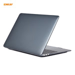 ENKAY Conjunto 3 em 1 de Capa Protetora Cristal para Portátil + Filme de Teclado TPU Versão UE + Conjunto de Tampas Anti-poeira para MacBook Air 13,3 polegadas A1932 (2018), Para MacBook Air 13,3 polegadas A1932 (2018)