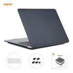 ENKAY 3 em 1 capa protetora mate para portátil + película de teclado TPU versão UE + conjunto de tampas anti-poeira para MacBook Air 13,3 polegadas A2179 & A2337 (2020), para MacBook Air 13,3 polegadas A2179 (2020)