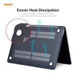 ENKAY 3 em 1 capa protetora mate para portátil + película de teclado TPU versão UE + conjunto de tampas anti-poeira para MacBook Air 13,3 polegadas A2179 & A2337 (2020), para MacBook Air 13,3 polegadas A2179 (2020)