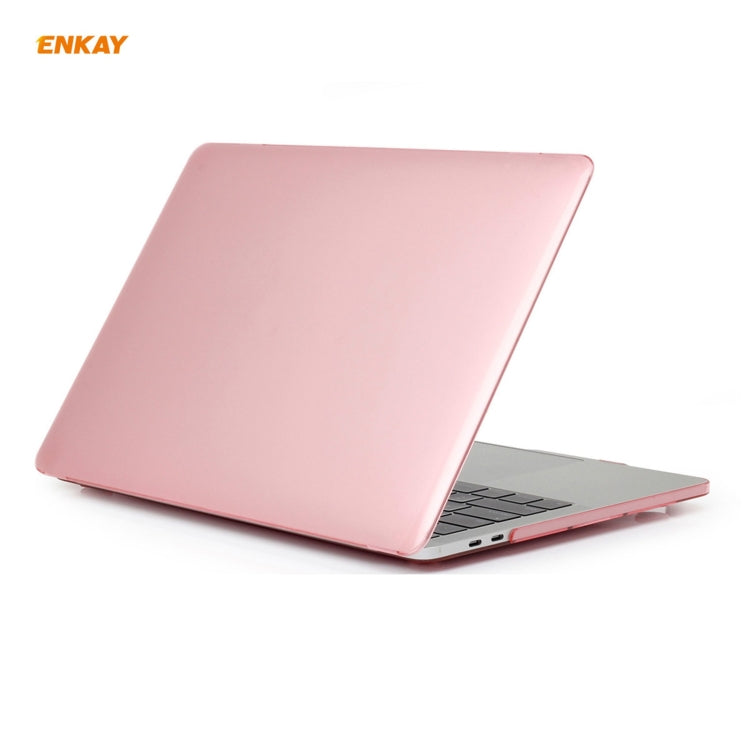 ENKAY 3 em 1 capa protetora cristal para portátil + película de teclado TPU versão UE + conjunto de tampas anti-poeira para MacBook Pro 13,3 polegadas A2251 & A2289 & A2338 (com Touch Bar), para MacBook Pro 13,3 polegadas A2251 (com Touch Bar)