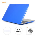 ENKAY 3 em 1 capa protetora cristal para portátil + película de teclado TPU versão UE + conjunto de tampas anti-poeira para MacBook Pro 16 polegadas A2141 (com Touch Bar), para MacBook Pro 16 polegadas A2141 (com Touch Bar)