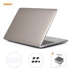 ENKAY 3 em 1 capa protetora cristal para portátil + película de teclado TPU versão UE + conjunto de tampas anti-poeira para MacBook Pro 16 polegadas A2141 (com Touch Bar), para MacBook Pro 16 polegadas A2141 (com Touch Bar)